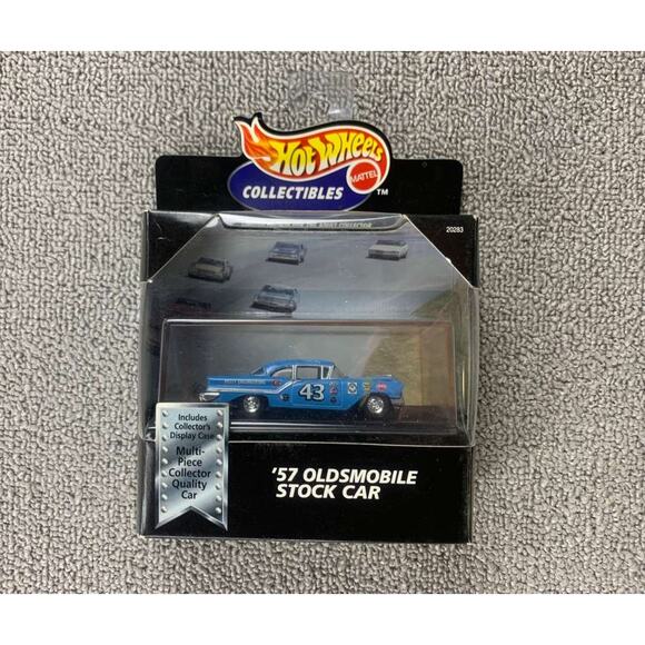 Hot Wheels Collectibles 57 Oldsmobile Stock Car No 43 1 64 Scale Display Case - Picture 3 of 6